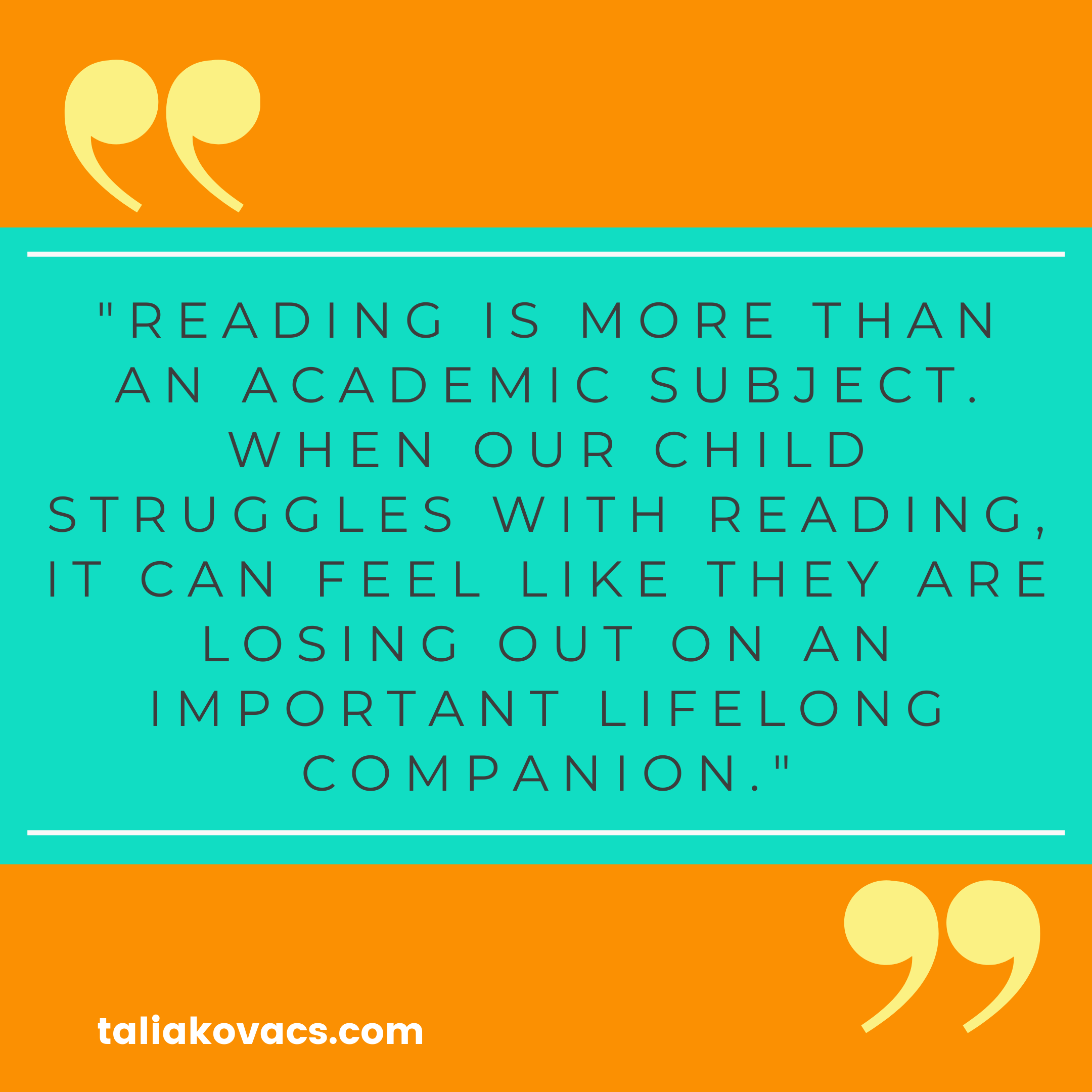 Reading is more than academics.
